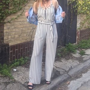 Striped jumpsuit